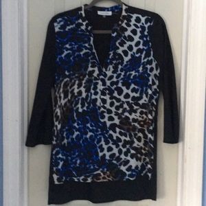 Calvin Klein 3/4 sleeve blouse